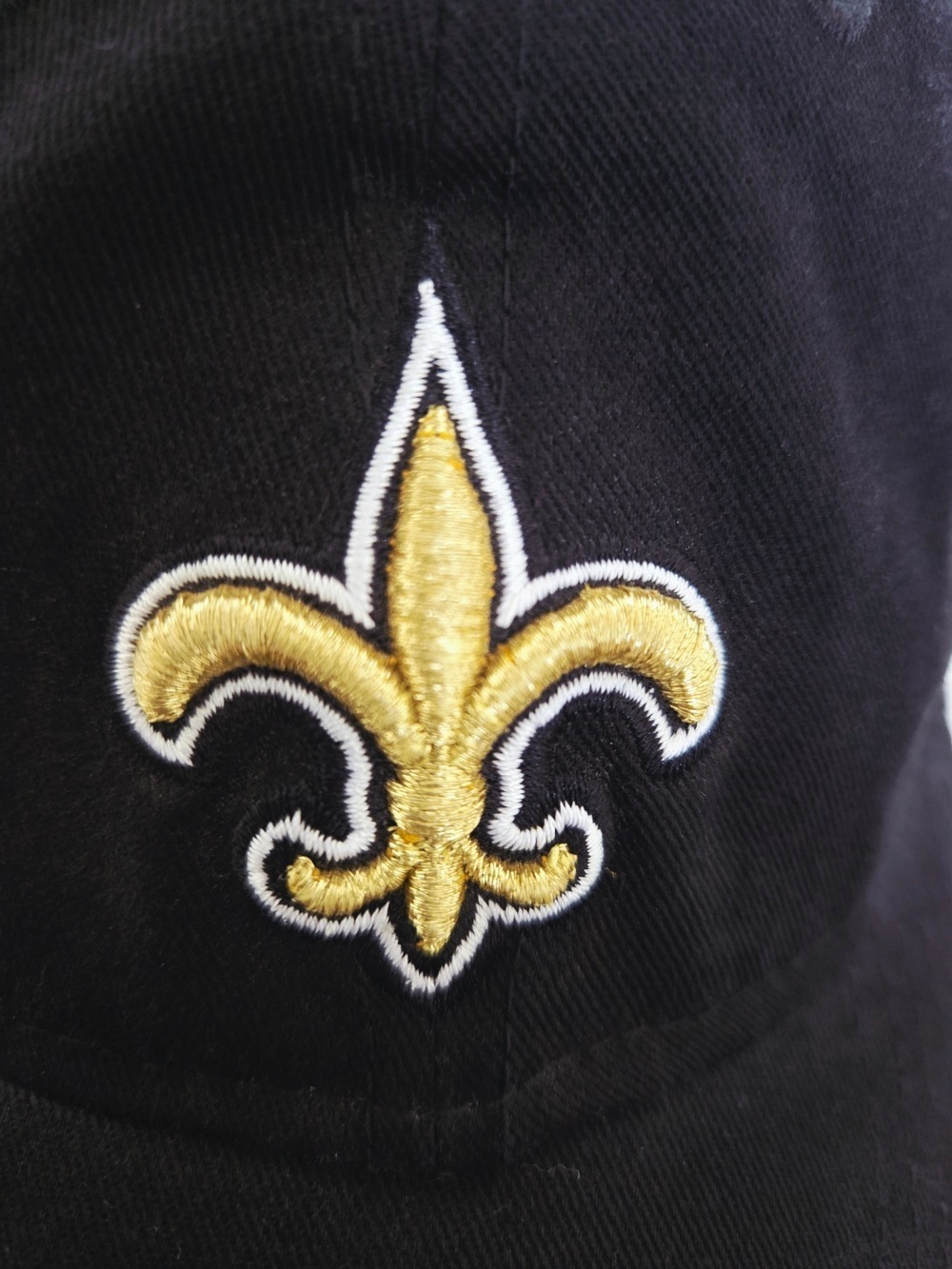 NFL NEW ERA NEW ORLEANS 'SAINTS' CAP WOMEN'S BLACK GOLD EMBROIDERED ADJUSTABLE - Picture 5 of 11